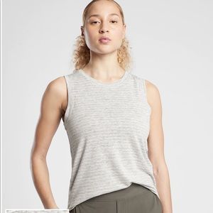 NWOT Athleta Breezy Striped Tank - Sz Small